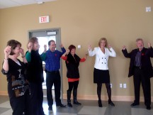 Sotheby Realty Joins in on a Laughter Yoga Class After Board Meeting at NOTL Community Centre